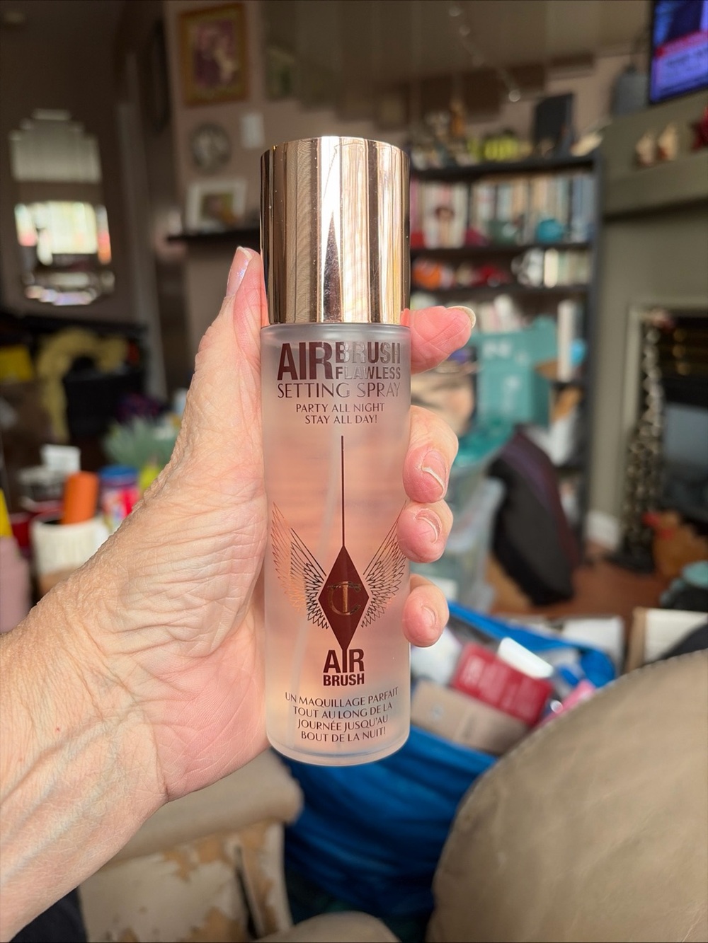 Charlotte Tilbury Air Brush Flawless Setting Party All Night Spray 100ml new